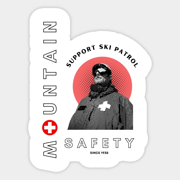 Support Ski Patrol Sticker by Campa Company